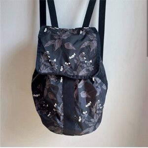 LeSportSac Backpack Grey & Black Floral